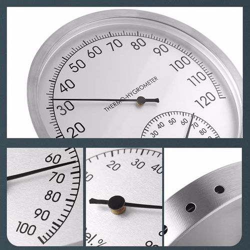 高精度工业温度计厨房烘焙发酵温湿度计家用室内外大棚温度表壁挂