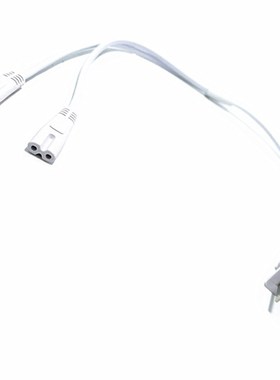 一拖二8字电源线适配器电动窗帘一分二八字尾两脚两孔白色连接线