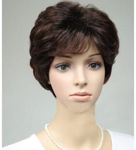 假发真套 短卷发 妈妈短发 中假RTD老年短款假发女 发 化疗 发