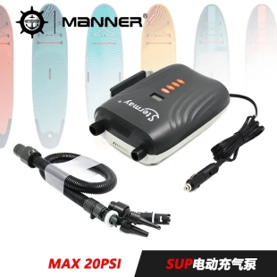 sup槳板充氣泵12v車(chē)載電動(dòng)高壓泵皮劃艇橡皮艇充氣帳篷充氣打氣泵