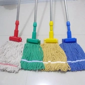 墩布可拆卸 快餐厅蜡拖地拖 老虎夹式 物业保洁医院棉线拖把