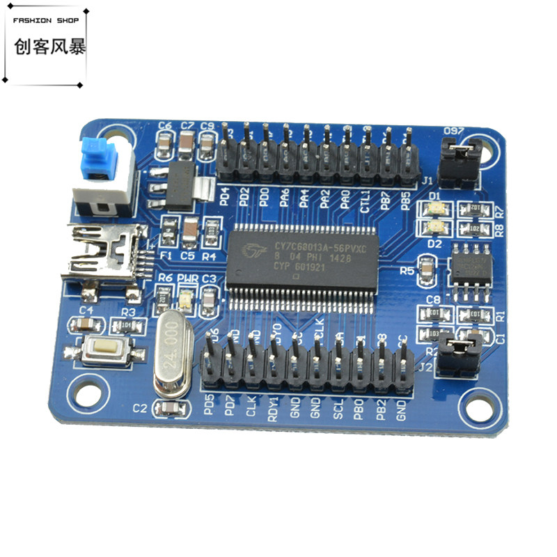 EZ-USB FX2LP CY7C68013A USB 核心板 开发板 逻辑分析仪