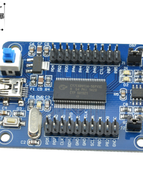 EZ-USB FX2LP CY7C68013A USB 核心板 开发板 逻辑分析仪