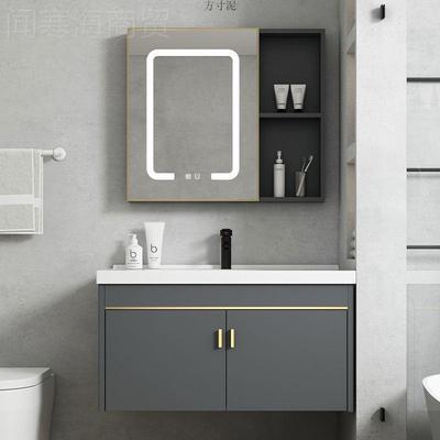 简间约浴柜室柜脸盆组CTP合陶瓷洗一体盆小户型卫生洗手盆洗漱台