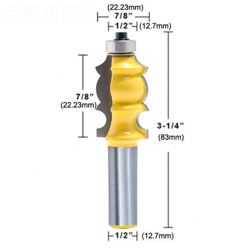优利/可1刻2柄扶手刀雕机铣刀线鱼型扶手钨条刀木工铣刀硬质合金