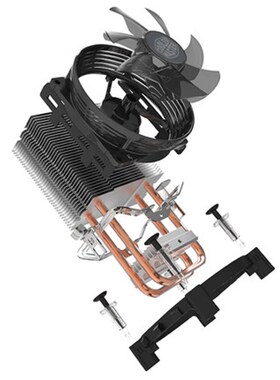 酷冷至尊暴雪T20台式机CPU风扇775/1155/AMD电脑散热器 红光版