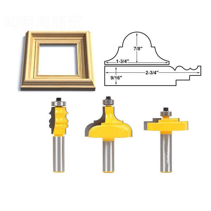 刀3PC木铣刀刀线条相框刀线条面板刀欧工式相框线条刀古1/2  3PC,纺织面料/辅料/配套,服装加工设备,淘宝优惠券,粉丝福利购,淘宝优惠卷