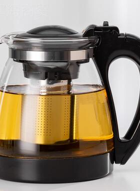 爆热款耐防爆容花量玻璃大泡茶壶家用功夫茶茶壶办公NFE冲茶器茶