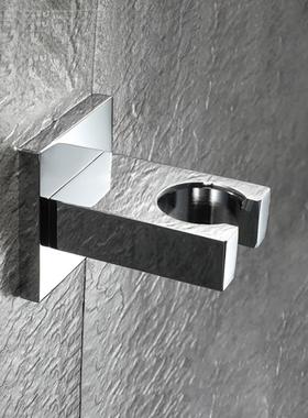 HIDE花洒底座不带进水镀GUB铬黑色金色E方形手持淋浴铜头支架P固