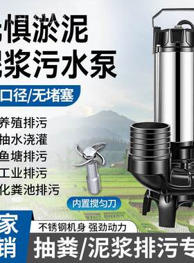 双帆不钢泥浆泵化养粪沼气池抽泥LQN无堵塞工沙地污水泵殖场锈清