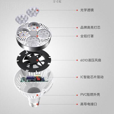 超亮LED灯服装PAR30轨道NVJ射25W35W40W灯E27光源P30代替金店卤70