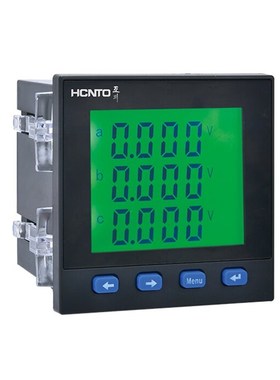 液晶多功能 电力仪表数显功率因数表三相电流表 96x96 成套柜