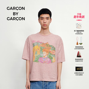 25秋冬大同少年汉麻牦牛毛短袖 GARCON T恤 明星同款