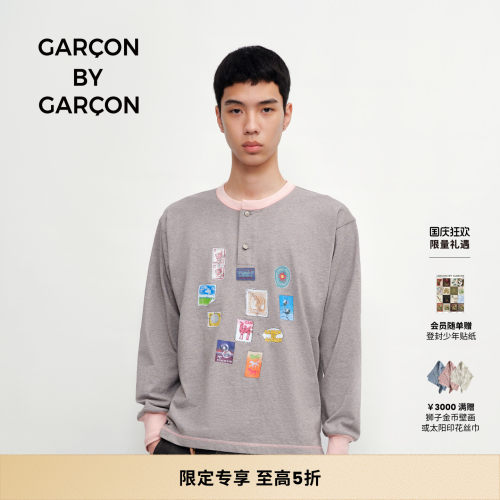 GARCON BY GARCON25秋冬 HOME SWEET HOME 条纹T恤 多色可选