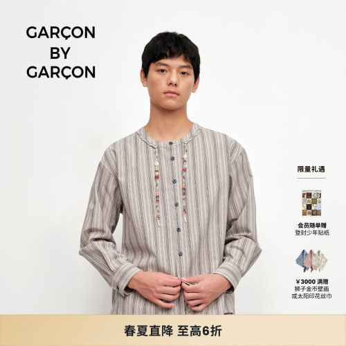 GARCON BY GARCON26春夏手工串珠圆领衬衫