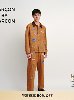 【明星同款】GARCON BY GARCON 25春夏 NEED SUN 刺绣工装长裤