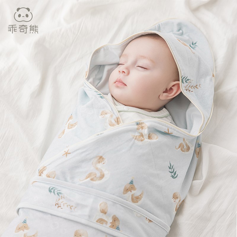 【轻氧棉】初生婴儿抱被夏季薄款产房包被蛇宝宝包单防惊跳襁褓巾