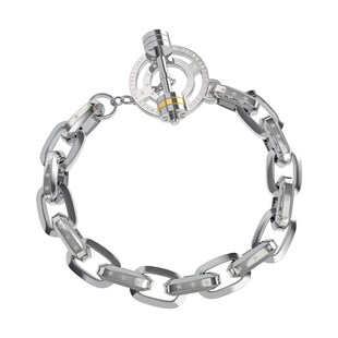 RAWNESS杠铃OT扣古巴手链 钛钢哑铃片男女情侣送男友潮