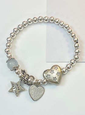 【寻光】韩系清冷感串珠星星爱心吊坠手链甜酷高级感轻奢时尚手饰