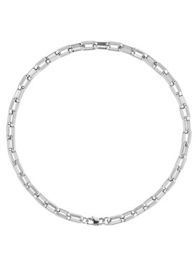 SAZ 高街锁链金属感宽版粗款古巴项链男女欧美嘻哈颈链锁骨链配饰