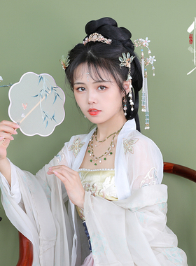 悦己容[醉卿颜]古风饰品项链天然水晶珍珠锆石软璎珞清新汉服配饰