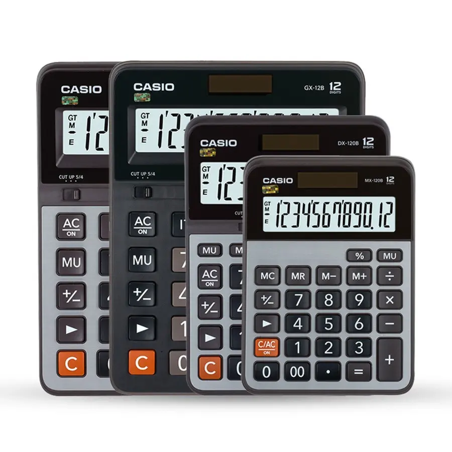 mx-dx-gx-120b计算器 金属面板 双重电源财务办公大台式机