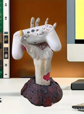 新品万圣节装饰死亡之手树脂工艺摆件swith游戏手柄桌面支架