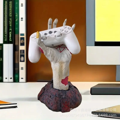 新品万圣节装饰死亡之手树脂工艺摆件swith游戏手柄桌面支架