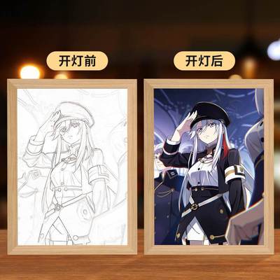 86-不存在的战区灯光画蕾娜辛耶小队动漫收藏创意礼物