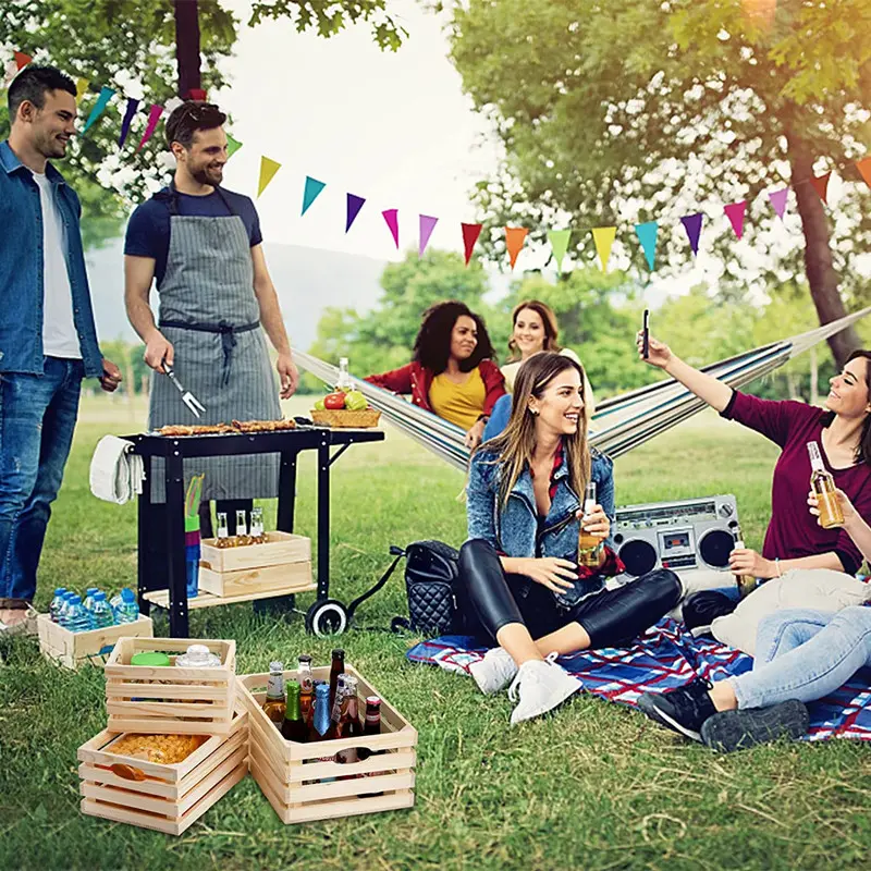 实木收纳箱少儿玩具储物箱 超市陈列展示木条箱 木箱子杂物收纳筐