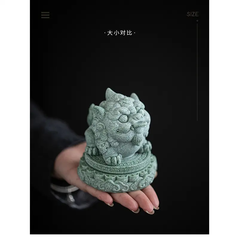 创意青砂石茶宠摆件精品可养茶台茶盘茶玩微景鱼缸造景装饰茶配件