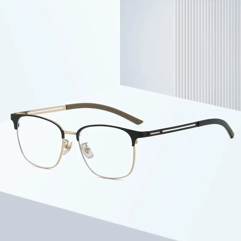 圆脸文艺范tr90眼镜框男女方脸复古近视眼镜韩版防蓝光半框眼镜架