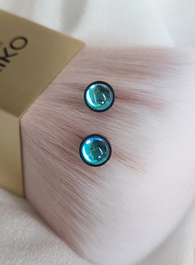 原创设计蓝色幻彩高级感男女耳钉
