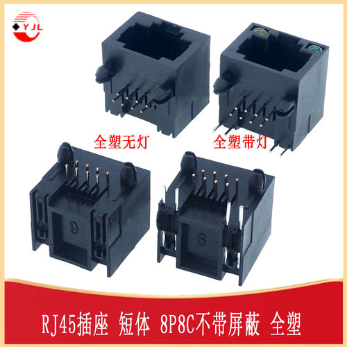 R-RJ45R08P全塑网线插座