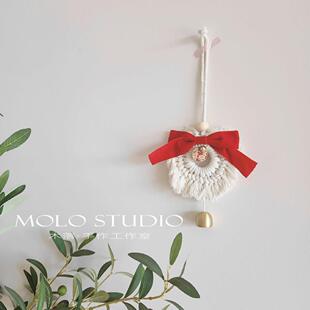 木落 祈福铃铛手作编织流苏挂饰 新年喜庆门口装饰门铃壁饰小挂件