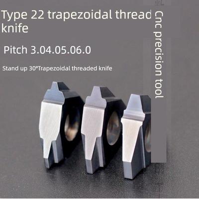 t形螺纹刀片数控梯形立式内外螺纹车头合金超硬三角刀22Ver