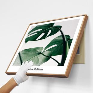 电表箱装饰画免打孔简易遮挡箱盒翻盖北欧现代简约创意个性配电箱