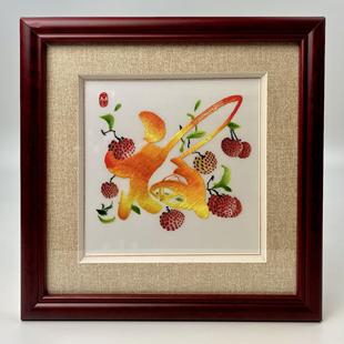 包邮 广绣粤绣 广州特色礼品 广府文化礼品 纯手工刺绣 福荔