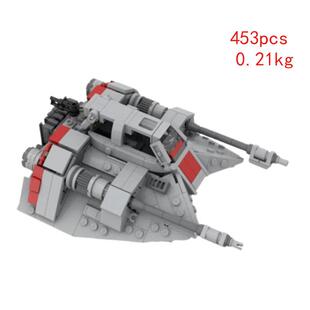 热卖现货MOC-125972小颗粒拼装积木玩具雪地飞车益智模型摆件