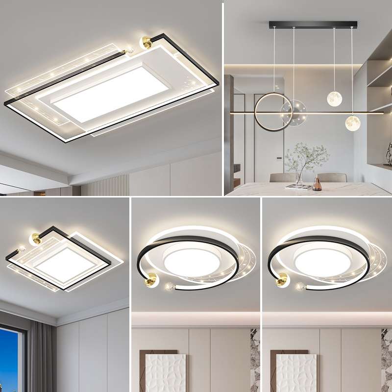 大客厅主灯2025年新款吸顶灯套餐组合全屋灯具现代简约大气卧室灯