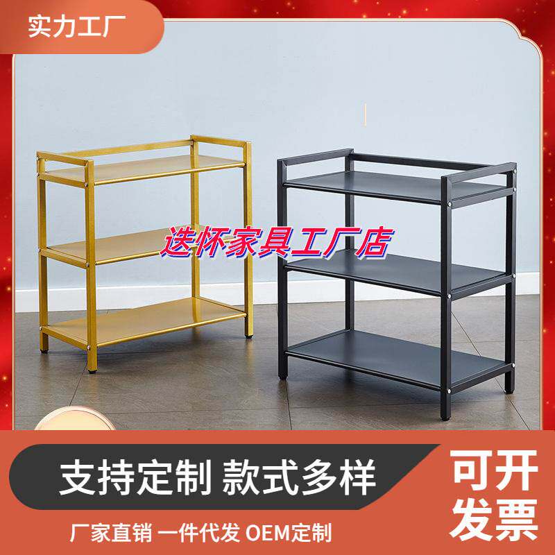 火锅店饭店放菜架多层厨房置物架落地金属小推车多层放菜架子三层