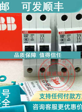 议价ABB二极微型断路器 S252S-C1  2P 1A  S252S-C01