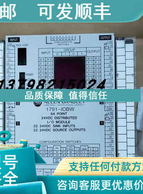 议价AB罗克韦尔1791-IOBW 24V DC模块64-P:32入槽 32源1791IOBW