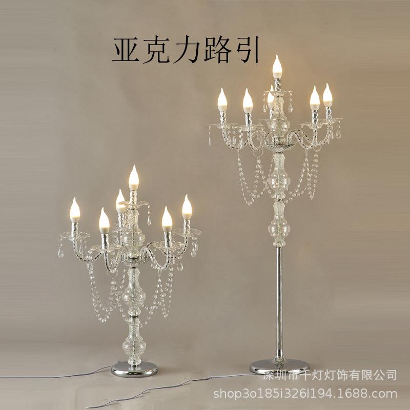 2019新款婚庆道具亚克力水晶灯路引婚庆道具留影区签到婚礼装饰