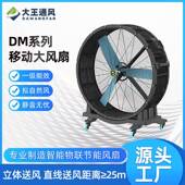 大王通风移动大风扇厂房车间工业扇送风超25m免维护电机