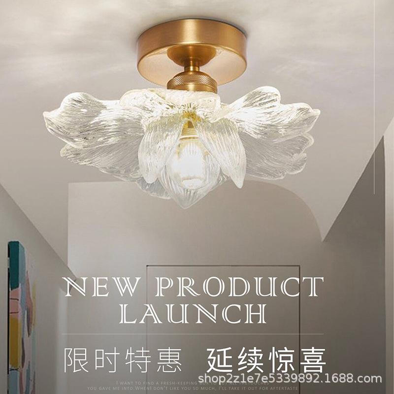 花瓣过道灯走廊现代简约网红阳台灯楼梯灯入户玄关衣帽间吸顶灯具