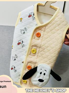 candypet宠物史努比纯棉马甲秋冬泰迪比熊小型犬狗衣服家居服AI