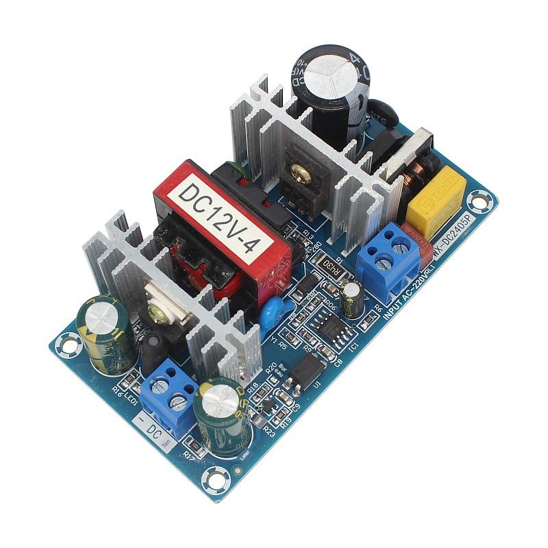 12V4A开关电源模块Ac110V 220V转Dc 12V 50W低瓦楞工业级电源板