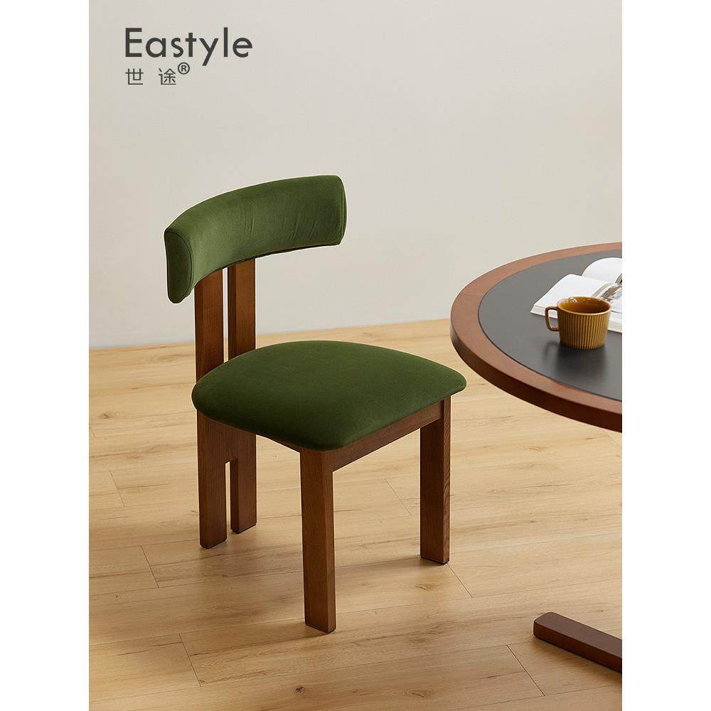 法式覆古实木餐椅软靠背休闲椅奶油风格中世纪椅家轻豪华餐桌和椅,住宅家具,餐椅,淘宝优惠券,粉丝福利购,淘宝优惠卷