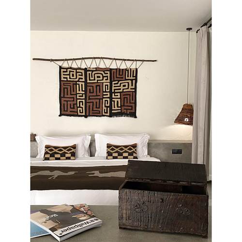 刚果kuba库巴古布抱枕 靠垫民宿沙发客厅手工腰枕非洲珍藏艺术波